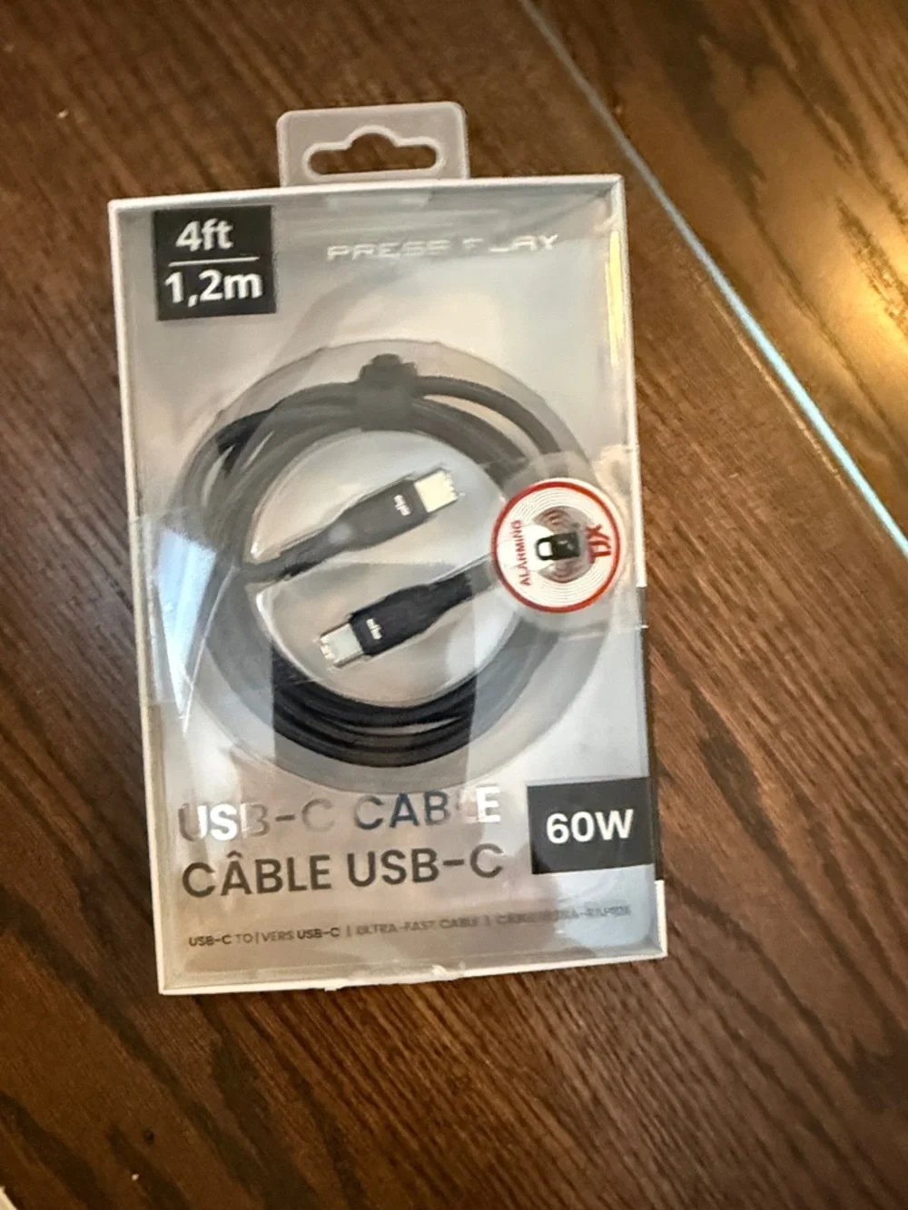 60W USB-C Fast Charge Cable - Black